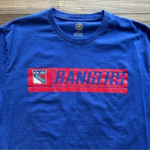 NHL | New York Rangers Retro T-Shirt in Blue and Red (Large)